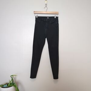 BDG Black Skinny Jeans With Red Detail